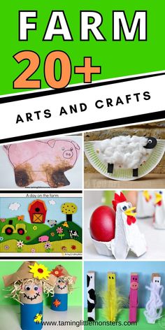 farm crafts and crafts for kids to make