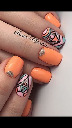 Neon Nail Art Designs, Zebra Nail Art, Wedding Acrylic Nails, Aztec Nails, Henna Nails, Cute Nail Art Designs, Work Nails, Rose Nails