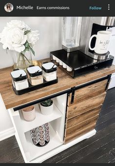 an appliance with coffee cups and mugs on it