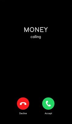 the phone is displaying three different icons on it's screen, including an incoming call