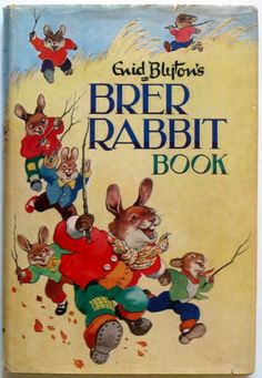 an old children's book with rabbits on it