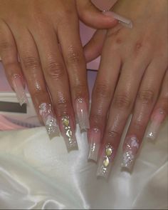 Spring Acrylic Nails, Classy Acrylic Nails, Bling Acrylic Nails, Short Acrylic Nails Designs