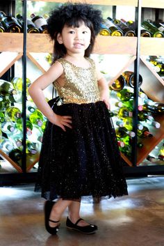 Sparkling gold sequined flower girl's dress gold by DearMimiDress Festive Gold Tulle Dress, Gold Princess Dress For Holiday Dress-up, Gold Glitter Tulle Princess Dress For Party, Gold Glitter Tulle Dress For Dress-up, Gold Sequin Dress For Dress-up Occasions, Gold Sequin Dress For Dress-up, Gold Sequined Dresses For Dress-up Occasions, Gold Princess Dress For Christmas Party, Gold Sequin Princess Dress For Party