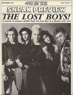 an advertisement for the lost boys