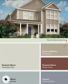 the exterior color scheme for a house