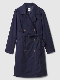 Modern Trench Coat | Gap Factory Workwear Outerwear With Belt Loops, Belted Solid Workwear Outerwear, Belted Solid Outerwear For Work, Classic Outerwear With Belt Loops For Work, Casual Belted Business Outerwear, Casual Belted Outerwear For Business, Classic Spring Outerwear With Belt Loops, Belted Button-up Outerwear For Work, Belted Button-up Formal Outerwear