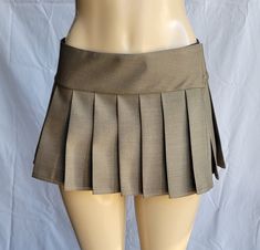 "JUNIOR to PLUS SIZE \"Espresso\" PLAID MICRO MINI SKIRT 10\"-13\" LONG. (Espresso) TO ENSURE YOU ORDER THE CORRECT SIZE SKIRT, PLEASE READ THIS CAREFULLY; THEN MATCH IT WITH SIZES. ALL OUR SKIRTS ARE ALWAYS MADE WITH A 3\" LONG WAITSBAND + THE LEGNTH OF THE SKIRT. OUR SKIRTS ARE ALL MADE TO ORDER AND THE LENGTH MAY SLIGHTLY CHANGE A FEW CENTIMETERS, BUT WE TRY TO BE AS ACCURATE AS POSSIBLE.  BELOW IF THE FINAL LENGTH OF THE SKIRT.  *XSMALL - Waistband measures 28\" around when fully closed. Ski Fitted Pleated Khaki Skirt, Fitted Pleated Khaki Mini Skirt, Mini Plaid Skirt, Mini Skirt Plaid, Y2k Mini Skirt, Office Siren, Micro Mini Skirt, Womens Skirts, Skirt And Top Set