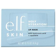 Slather your lips with intense moisture and reveal a softer, smoother pout. e.l.f. SKIN's Holy Hydration! Lip Mask is a hydrating leave-on lip mask is infused with hyaluronic acid, squalane, and castor seed oil to treat and soothe dryness. The silky, non-sticky formula melts onto lips with a sweet berry flavor and scent. Why you'll love it: Leave-on formula delivers intense hydration to quench dry lips. Non-greasy, non-sticky finish. Can be worn with other lip products or overnight. Fresh berry La Neige Lip Mask Water Mask, Castor Seed, Fixing Spray, Lip Products, Smooth Lips, Lip Hydration, Lip Brush, Lip Mask, Dry Lips