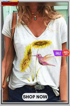 Bestdealfriday White Cotton Blend Short Sleeve Shirts Tops 9028799 Casual Kawaii, Painting Clothes, White Top Women, Linen Fashion, Kawaii Harajuku, Boho Hippie Chic, Wardrobe Needs, Funny Graphic Tees, Tee Shirt Designs