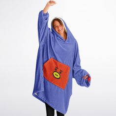 Free Shipping! BT21 Snug Hoodie Oversized - BTS Sung Hoodie Oversized - BTS Wearable Blanket Hoodie - BTS Blanket Hoodie Fleece Blanket Hoodie This BT21 inspired Tata sung hoodie is the epitome of casual comfort! It's perfect - simple, elegant, and expressly designed for pure coziness, this snug hoodie wraps you in a gentle hug of warmth and softness. Whether you're curled up on the sofa, embarking on a leisurely stroll, or enjoying a laid-back evening with friends, its amiable embrace is ever-p Fleece Projects, Hoodie Oversize, Wearable Blanket, Fleece Blanket, Different Styles, Sweatshirts Hoodie, Adult Outfits, Pure Products, Clothes