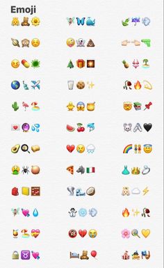 the emoj icons are all different colors and shapes, but there is no image on them