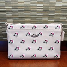 Very Minimal Wear As Shown In Photos. Otherwise Great Condition! Light Pink With Floral Pattern. Leather Coach Floral, Coach Bags, Crossbody Bags, Light Pink, Floral Pattern, Crossbody Bag, Bag Lady, Floral, Leather