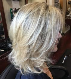 Wispy Lob, Shaggy Layered Haircut, Feathered Layers, Medium Shag, Medium Shag Haircuts, Chin Length, Shag Hairstyles, Shoulder Length Hair Cuts, Layered Haircut