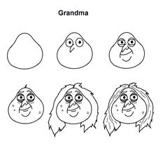 an image of the faces of cartoon characters from the sesame movie, grandma and grandpa