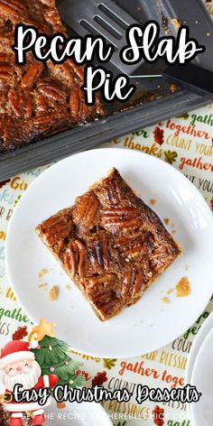 Pecan Slab Pie Sheet Pan Dessert, Pecan Slab Pie, Easy Pecan Pie Recipe, Easy Pecan Pie, Slab Pie Recipes, Fun Thanksgiving Desserts, Pecan Pie Easy, Fall Baking Recipes, Thanksgiving Desserts Easy