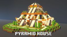 the pyramid house in minecraft