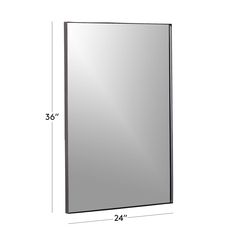 an image of a bathroom mirror with measurements for the frame and bottom section, including height