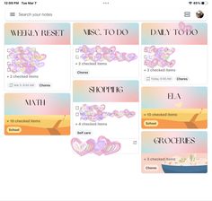 an image of a web page with many different items on the screen, including hearts and arrows