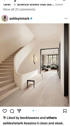 an image of a white room with stairs