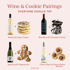 wine and cookie pairings for everyone should try