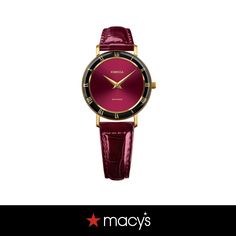 in stock Classic Red Watch With Metal Dial, Classic Red Analog Watch, Classic Red Watch With Leather Strap, Classic Red Watch Bands, Classic Red Watch Bands For Business, Formal Red Analog Watch, Red Analog Watch For Formal Occasions, Classic Red Watch Bands As Gift, Classic Red Watch Bands For Gift