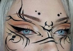 Funky Makeup, Punk Makeup, Makeup Drawing, Cute Eye Makeup, Graphic Eyeliner