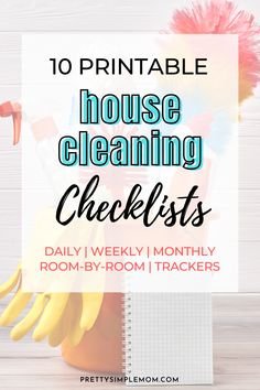 10 printable house cleaning checklists House Cleaning Checklist Free Printable, Weekly Cleaning Schedule Printable, Cleaning Checklist Printable Free, Weekly Cleaning List, Weekly House Cleaning, Clean Room Checklist