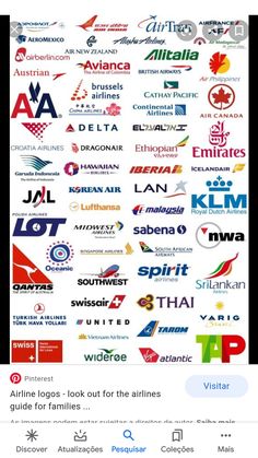 the airline logos look out for the airlines that are on display in this screenshot