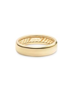 David Yurman Men 's Classic Band Ring in 18K Yellow Gold David Yurman Wedding Band, David Yurman Mens Ring, Gold Band Engagement Rings, David Yurman Mens, David Yurman Ring, Mens Band Rings, Mens Gold Wedding Band, Yellow Gold Wedding Ring, Gold Band Ring