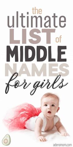 Middle Names To Go With Ivy, L Middle Names, Middle Names For Isla, Rare Middle Names, Three Syllable Girl Names, One Syllable Middle Names, Pretty Middle Names, Middle Names For Girls List, Beautiful Middle Names