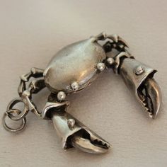 Big 800 Silver Mechanical Crab With Moving Claws Vintage Pendant Vintage Pendant, Every Thing, Dream Jewelry, Animal Jewelry, Ruby Lane, Sterling Silver Charm