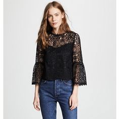 It's All In The Name, This Amazing Bb Dakota Top Is A Gorgeous, Lacy Affair That's Boldly Romantic. Trousers Or Jeans, Whatever You Pair It With Will Be Instantly Improved. Item Is New With Tags In Flawless Condition Chic Lace Top For Day Out In Fall, Lace Tops For Day Out In Fall, Lace Top For Day Out In Fall, Lace Tops For Fall Day Out, Spring Lace Top With Lace Trim For Date Night, Spring Feminine Lace Top For Date Night, Chic Lace Top For Fall Brunch, Chic Lace Top For Night Out In Spring, Chic Lace Top For Spring Night Out