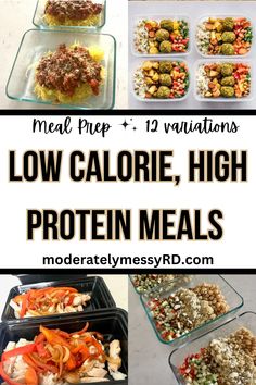 low calorie, high protein meals for meal prep