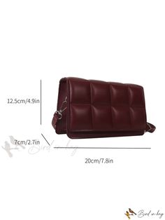 Bird in Bag - Fashionable Flap Crossbody Bag Casual Burgundy Rectangular Shoulder Bag, Burgundy Rectangular Shoulder Bag For Fall, Trendy Rectangular Baguette Bag For Fall, Trendy Burgundy Travel Shoulder Bag, Trendy Burgundy Rectangular Shoulder Bag, Trendy Solid Color Clutch Shoulder Bag, Trendy Fall Clutch Bag, Trendy Burgundy Shoulder Bag With Removable Pouch, Trendy Burgundy Crossbody Bag