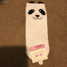 Panda Ankle Socks Brand New Attached Ears Panda Socks, Ankle Socks, Hosiery, New Color, Socks, Womens Sizes, Women Accessories, Cream, Brand New