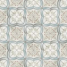 an abstract pattern in blue, beige and white