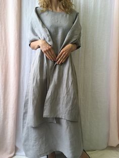 "Linen dress for women with belt, it's elegant, minimalist, and is sure to compliment every occasion, from formal gatherings to outings with friends. Made from 100% European flax, length in front is ± 120 cm(47\"), on back 138 cm(54\") Before placing an order, check the approximate measurements given below. If you are unsure about your size or would like to adjust the length of the item, you could leave your personal measurements (height, bust, waist and hips) in a personalization box. SIZE and Elegant Linen Tunic Dress For Daywear, Elegant Tunic Linen Dress For Daywear, Elegant Flax Colored Linen Day Dress, Plain Linen Spring Dress, Linen Dress With Straight Neckline For Daywear, Elegant Flax Linen Dress, Chic Long Linen Dresses, Elegant Linen Tunic Dress For Spring, Elegant Linen Tunic Dress