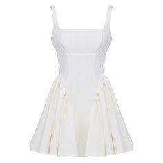 Look beautiful and feel comfortable in this white mini dress with a fashionable backless bow tie detail. Crafted from lightweight fabric, this dress is perfect for those hot summer days. Ideal for casual lunches and barbecues, you'll turn heads with its unique style. Fit Style: Regular Fit Fabric: Non Stretch Material: Polyester White Mini Backless Dress For Day Out, Elegant Sleeveless Sundress For Summer Parties, White A-line Sundress For Party, Backless Tie-back Mini Dress For Day Out, Sundress Style Backless Mini Dress For Brunch, White Backless Spring Dress With Spaghetti Straps, Backless Mini Dress For Summer Parties, White Mini Backless Dress For Spring, Fitted Backless Mini Dress For Summer Parties