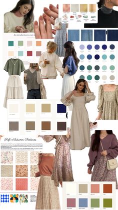 a collage of different types of clothing and accessories