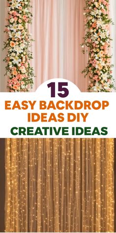 the top five easy and cheap diy backdrops for your wedding ceremony or party