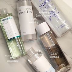 Kbeauty rating #ratingkoreanskincare #ratingkbeauty Toner Skincare, Skin Care Basics, Face Skin Care Routine, Natural Face Skin Care, Shower Skin Care, Beauty Therapy, Healthy Skin Tips