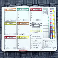 Idée weekly log pour bullet journal Weekly Log, Journal Layout, Diy Journal