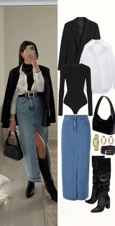 Street Style Outfits Casual, Body Noir, Muslim Outfits Casual, Effortless Outfit, Classy Work Outfits, Easy Trendy Outfits, Fashion Mistakes, Dressy Outfits