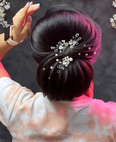 Traditional Hairstyle, Fancy Blouse, Fancy Blouses, Fancy Blouse Designs, Blouse Designs, Hair Styles, Hair, Quick Saves, Design