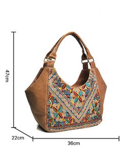 Sku CY-!19492 Material Polyester , PU Feature Embroidered Occasion Going out , Casual , Vacation Bags Style Tote Bag Type Bags Accessories Size FREE SIZE Size chart: Please consult the size chart we provide for this item's measurements to help you decide which size to buy. Embroidered Top Handle Bag For Daily Use, Embroidered Double Handle Shoulder Bag For Shopping, Embroidered Beige Tote Shoulder Bag, Embroidered Shoulder Bag For Shopping, Embroidered Handheld Shoulder Bag For Shopping, Handheld Embroidered Shoulder Bag For Shopping, Embroidered Leather Shopping Bag, Embroidered Beige Satchel For Everyday Use, Embroidered Rectangular Satchel