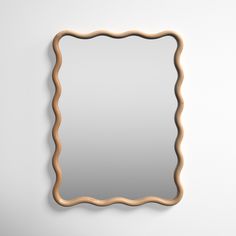 Joss & Main Liviana Wavy Wood Wall Mirror & Reviews | Wayfair Bath Mirror Ideas, Powder Bath Mirror, Scallop Mirror, Wavy Wood, Ship Decor, Bath Mirror, Mirror Ideas, Wood Wall Mirror, Powder Bath