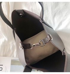 Buy Online Leather Bucket Bag with Shoulder Strap and Inner Pouch Simple Leather, Leather Bucket, Leather Bucket Bag, Bucket Bag, Leather Handbags, Pu Leather, Shoulder Strap, Pouch, Handbags