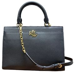 Up For Sale Lauren Ralph Lauren Pebble Leather Handbag Lauren Ralph Lauren Makes It Stylish To Stay Organized With This Chic, Spacious Laine Satchel Crafted In Luxurious Pebbled Leather. Dimension 13"W X 9"H X 4-3/4"D 4-3/4"L Top Handles; 20"L Removable, Adjustable Strap Magnetic Snapped Closure Gold-Tone Exterior Hardware 1 Slip Pocket & "Lrl" Metal Hardware At Front 1 Interior Zip Pocket, 2 Slip Pockets, 1 Center Zip Compartment & Faille Lining Dust Bag Included Shell: Leather; Lining: Polyest Ralph Lauren Bags With Gold-tone Hardware For Work, Ralph Lauren Satchel With Gold-tone Hardware, Luxury Ralph Lauren Shoulder Bag With Gold-tone Hardware, Classic Ralph Lauren Bags With Gold-tone Hardware, Ralph Lauren Shoulder Bag With Gold-tone Hardware, Exterior Hardware, Ralph Lauren Bags, Black Handbag, Metal Hardware