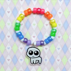 Jamie Core, Kidcore Bracelet, Pastel Kandi, Kidcore Kandi, Kidcore Accessories, Kandi Charms