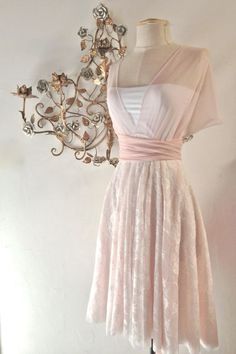 Gaun Abad Pertengahan, Gaun Fashion, Short Prom Dress, Vintage Short, Short Prom, Pink Vintage, Pink Blush, Prom Party Dresses, Fesyen Wanita